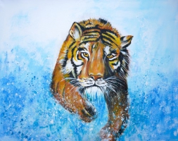 Tiger - Acryl - Originalbild